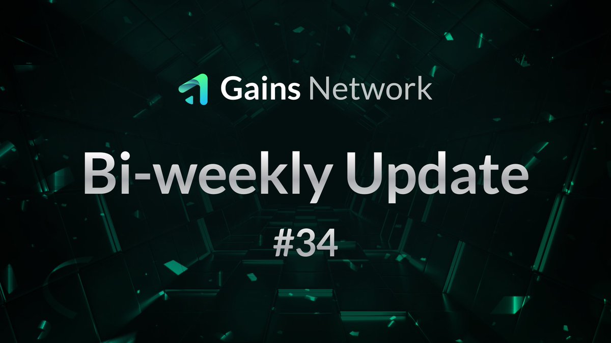 Welcome to the 34th gTrade Biweekly Update! Let’s talk about gTrade and all that is happening at gains.trade!

🍏 v10 Prep Work Continues: The prep work around v10 is ongoing. Developers focused on SC, BE, and FE. Marketing, Product, and BD preparing to maximize the