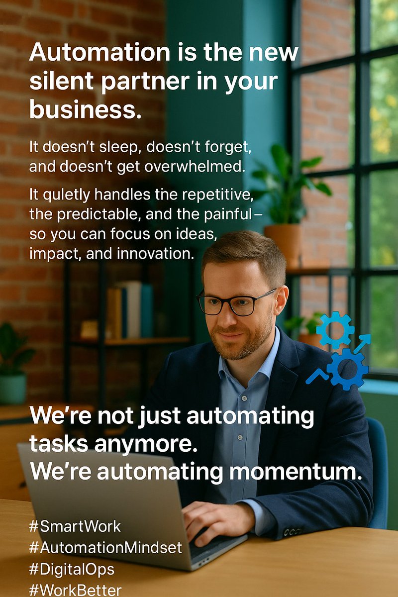 AdeolaAwonaike's tweet image. Automation is your silent business partner , tireless, precise, and consistent. It’s not just about tasks anymore. It’s about momentum. Manual work costs more than time, it costs opportunity.

#SmartWork #AutomationMindset #DigitalOps #WorkBetter