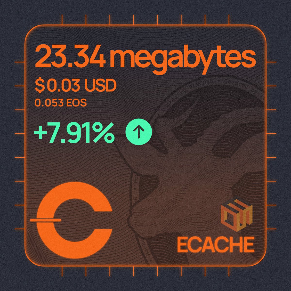 antelopecache's tweet photo. ⛏️ eoscache weekly mining report – 04/25/2025
 🔒 24474767 CACHED $RAM bytes ❤️ 💰 $0.03 $ECACHE / $USD 💰 0.053 $ECACHE / $EOS

#EOS #RAM #POW #POS #CACHE #eoscache #eosfam $RAMS $BRAM $VAULTA #VAULTA
 #mining difficulty 📈😍🚀 https://t.co/sjULER7Ta3