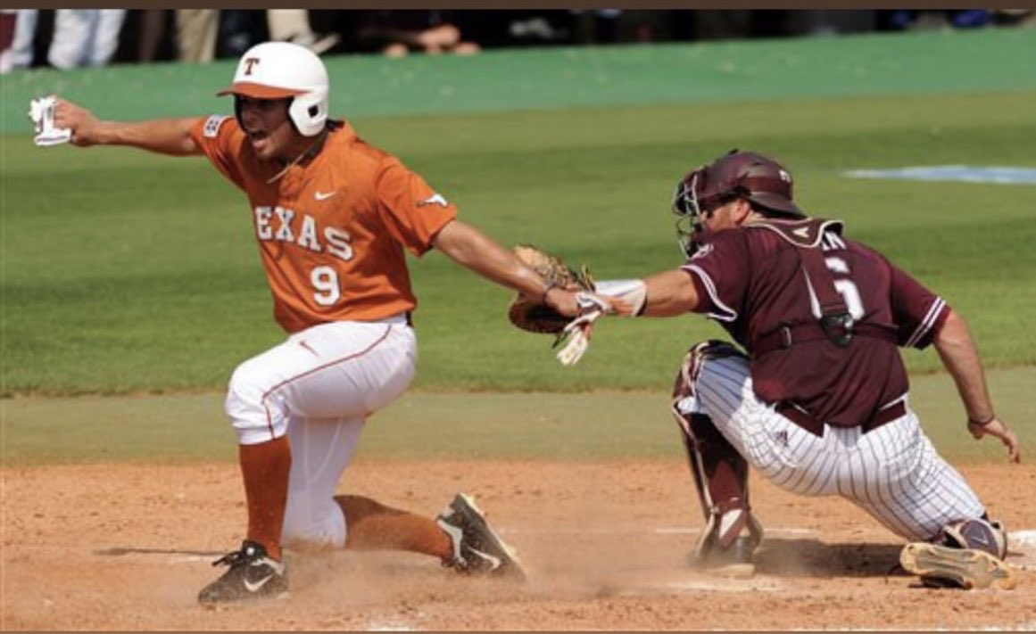 PatrickMedRep's tweet image. In honor of the Horns and Ags, CJ scoring in Regionals 2014……and yes we went in to the CWS! 🤘🏼