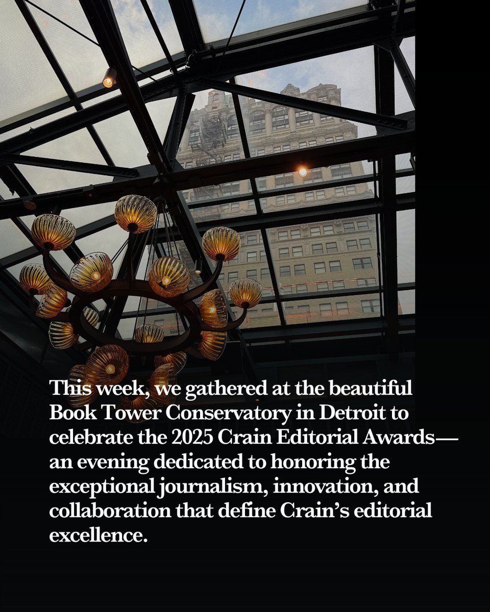 CrainComm's tweet image. A heartfelt thank you to our editorial teams who continue to push boundaries and elevate the work of journalism across Crain. As @kccrain closed the night, he reminded us that his grandfather, G.D. Crain, would indeed be proud. Read the full story: crain.com/news/2025-crai…