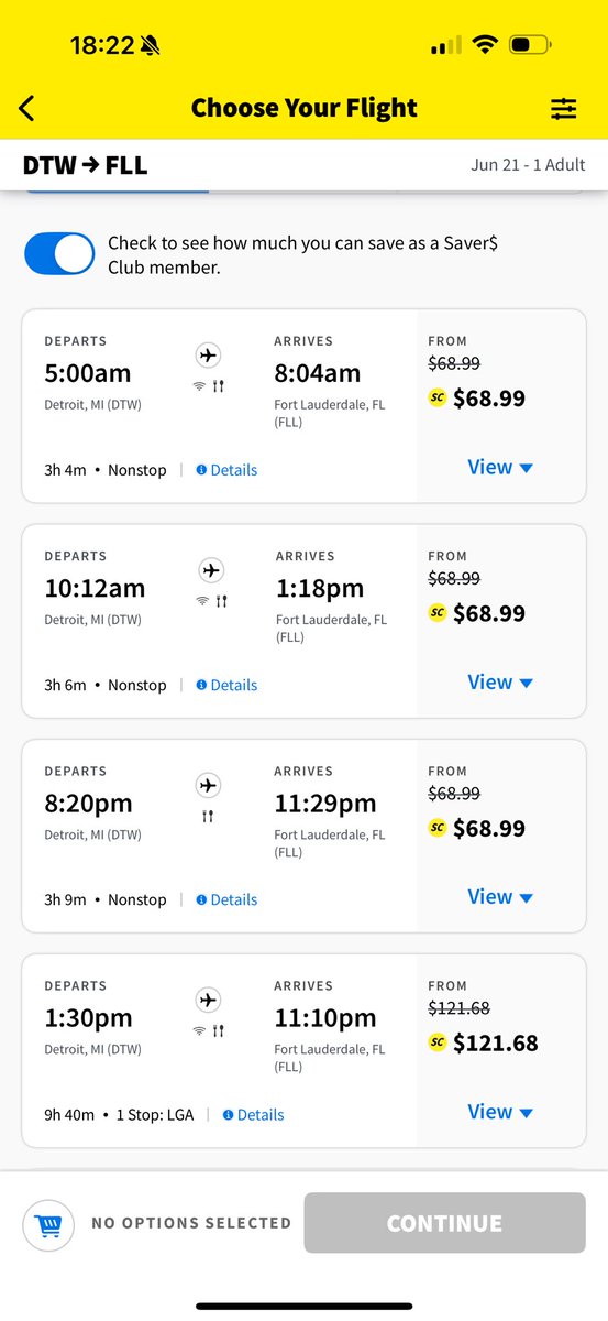 maahikeee's tweet photo. @SpiritAirlines what? From 68.99 to 68.99?? 😂 https://t.co/LoON4jd0e6