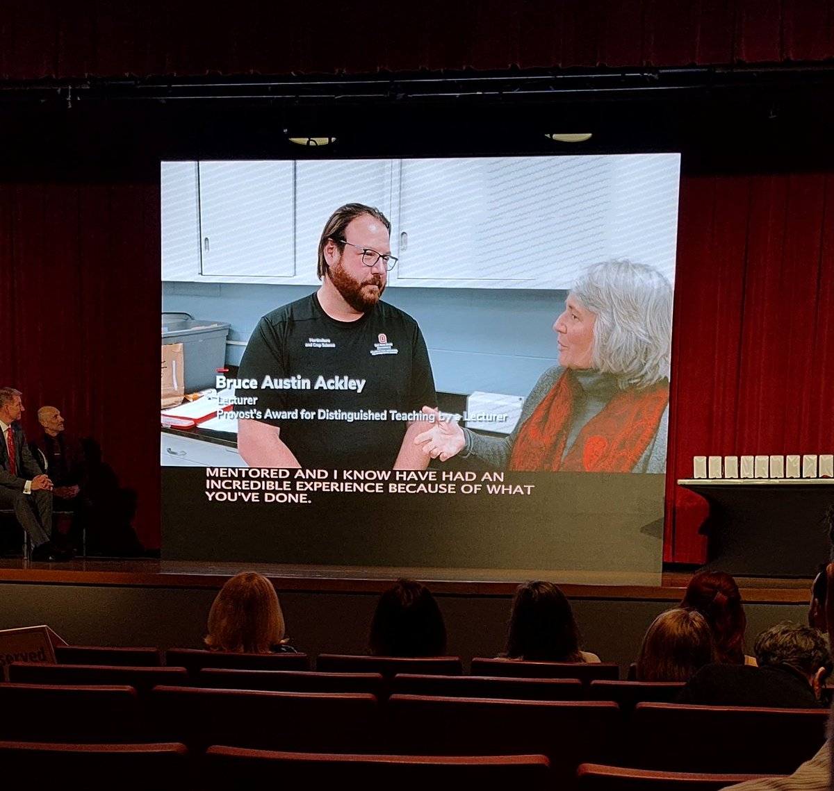 cropstressOSU's tweet image. Very happy to be celebrating @OSU_HortCropSci university awards with @CooperstoneLab and Bruce Ackley this evening!