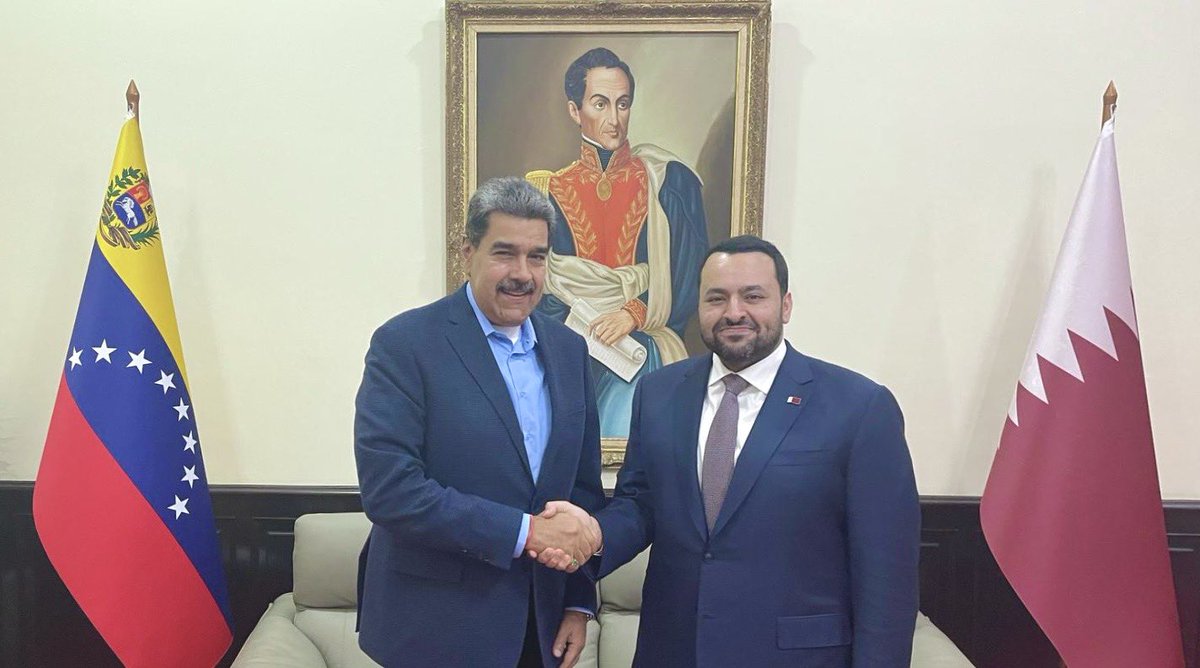 Presidente de Venezuela recibe al Ministro de Estado del Ministerio de Asuntos Exteriores <a href="/Dr_Al_Khulaifi/">د. محمد الخليفي</a> 

#MOFAQatar