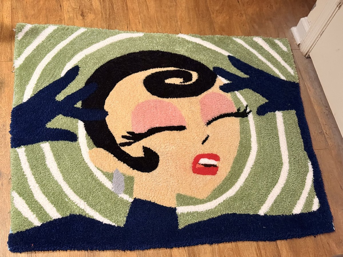 Call_MeChelle's tweet image. Agent HoneyDew Here To Blow Ya Mind! 
•
•
#fiberartist #rugtufting #dexterslaboratory #agenthoneydew #tuftingart #customrugs