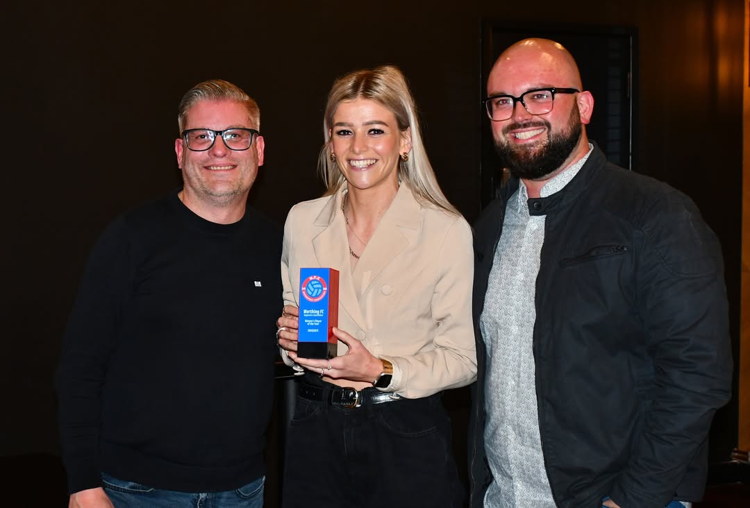 chaplin_ra's tweet image. @WorthingFCWomen awards evening. Managers player,  players player and supporters player of the year @DanielleRowe96, and players with their own awards.