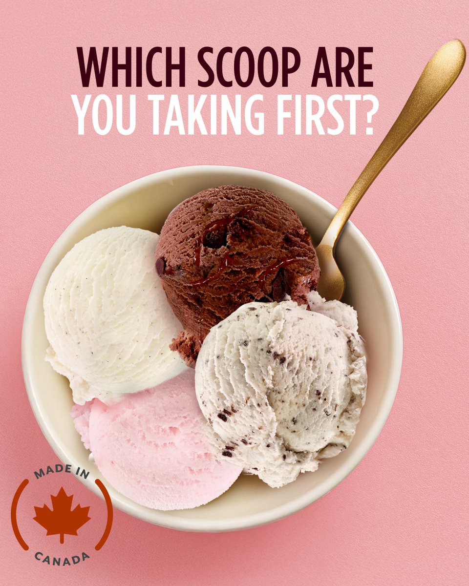 Which delicious Halo Top pint fits your vibe today? 

💖 Vanilla Bean 🍫 Chocolate Brownie 🍪 Cookies &amp; Cream 🍓 Strawberry. 

Halo Top makes it easy to enjoy a treat that fits your protein and calorie goals (including your Made in Canada shopping goals).