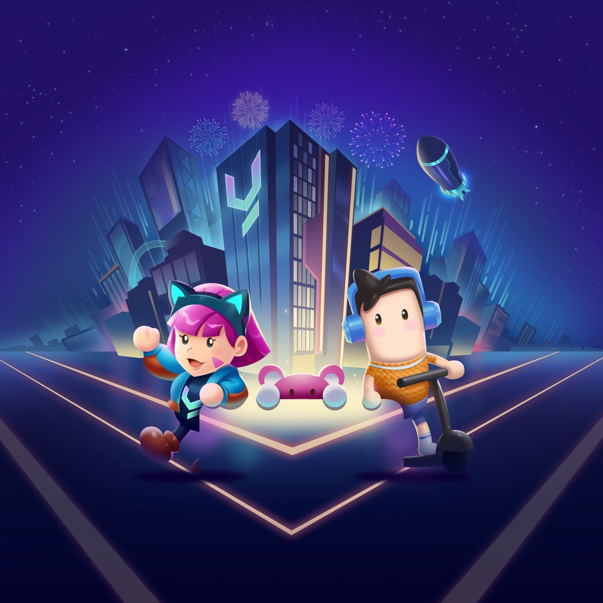 LOLLandGame's tweet image. You’re vibing with Cubie at a neon-charged party in LOL Land’s YGG City!

Roll the dice by commenting the craziest web3 party theme you can think of for this bash! The wilder your pick, the higher your roll could be!

Prizes include up to $10 of $PENGU and extra in-game rolls in…