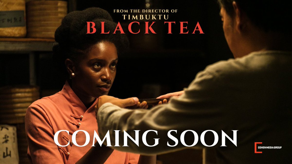 Tea time is cinematic. The master filmmaker behind the Oscar-nominated TIMBUKTU, Abderrahmane Sissako's latest, BLACK TEA, steeps into select US theaters in just two weeks. #BlackTeaFilm #ComingSoon