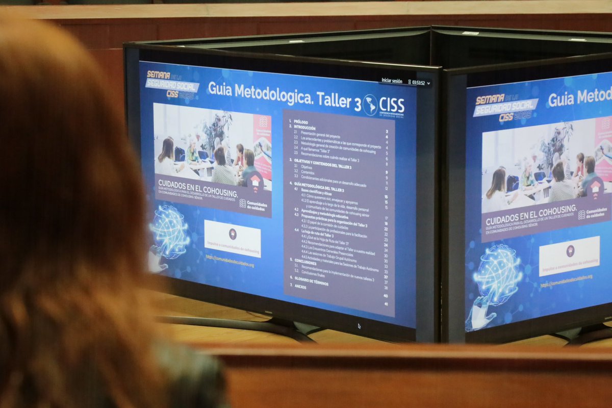 CISS_org's tweet photo. 📍 Día 3 | Semana de la Seguridad Social 2025

Hoy reflexionamos sobre los grandes retos del cuidado, la vejez y el trabajo en entornos digitales.

🔹 Conferencia magistral IV: Cuidados de largo plazo para personas mayores
🔹 Mesa redonda IV: Entornos y comunidades amigables para personas mayores
🔹 Mesa técnica II: Prestaciones de trabajadores de plataformas
🔹 Presentación de libro III: Sistemas previsionales con enfoque de género

📸 Aquí algunos momentos que marcaron la jornada.

💬 Deja en los comentarios ¿qué tema te parece más urgente abordar en nuestra región?

#SemanaDeLaSeguridadSocial #CISS #Cuidados #VejezDigna #TrabajoDigital #ia #GéneroYSeguridadSocial