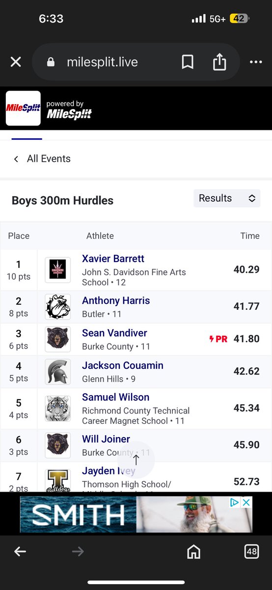 Sean Vandiver (@seanvandiver1) on Twitter photo Top 3 in 4 Events!!!! Region ✅Sectionals…loading <a href="/RecruitGeorgia/">Recruit Georgia</a> <a href="/Coach_Springs/">Coach Springs</a> <a href="/coachstephens56/">Franklin Stephens</a> <a href="/CoachHennes/">Tyler Hennes</a> <a href="/trainfitsna/">Coach Bruce Carter</a> <a href="/BurkeFootball/">BURKE COUNTY FOOTBALL</a> <a href="/coachlen4/">len morawa</a> <a href="/CoachSDeMeo/">Steve DeMeo</a> <a href="/CoachRethman/">Tom Rethman</a> <a href="/Mr_Consistent_2/">Jovon Johnson</a> Top 3 in 4 Events!!!! Region ✅Sectionals…loading <a href="/RecruitGeorgia/">Recruit Georgia</a> <a href="/Coach_Springs/">Coach Springs</a> <a href="/coachstephens56/">Franklin Stephens</a> <a href="/CoachHennes/">Tyler Hennes</a> <a href="/trainfitsna/">Coach Bruce Carter</a> <a href="/BurkeFootball/">BURKE COUNTY FOOTBALL</a> <a href="/coachlen4/">len morawa</a> <a href="/CoachSDeMeo/">Steve DeMeo</a> <a href="/CoachRethman/">Tom Rethman</a> <a href="/Mr_Consistent_2/">Jovon Johnson</a>