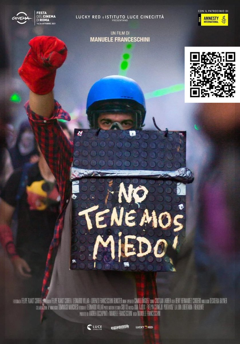Lxs Kaotika🥷 en la nochesita vamo a proyectar el docu #NoTenemosMiedo pa lxs kompqs ke nos knocen saben ke no podemo hacer invitacion abierta a la pobla. X eso les dejamos de ❤️esta foto. Scan al QR y listo🏴💥#Arribalxsqueluchan #primeralínea #secundarixsenlalucha #acab