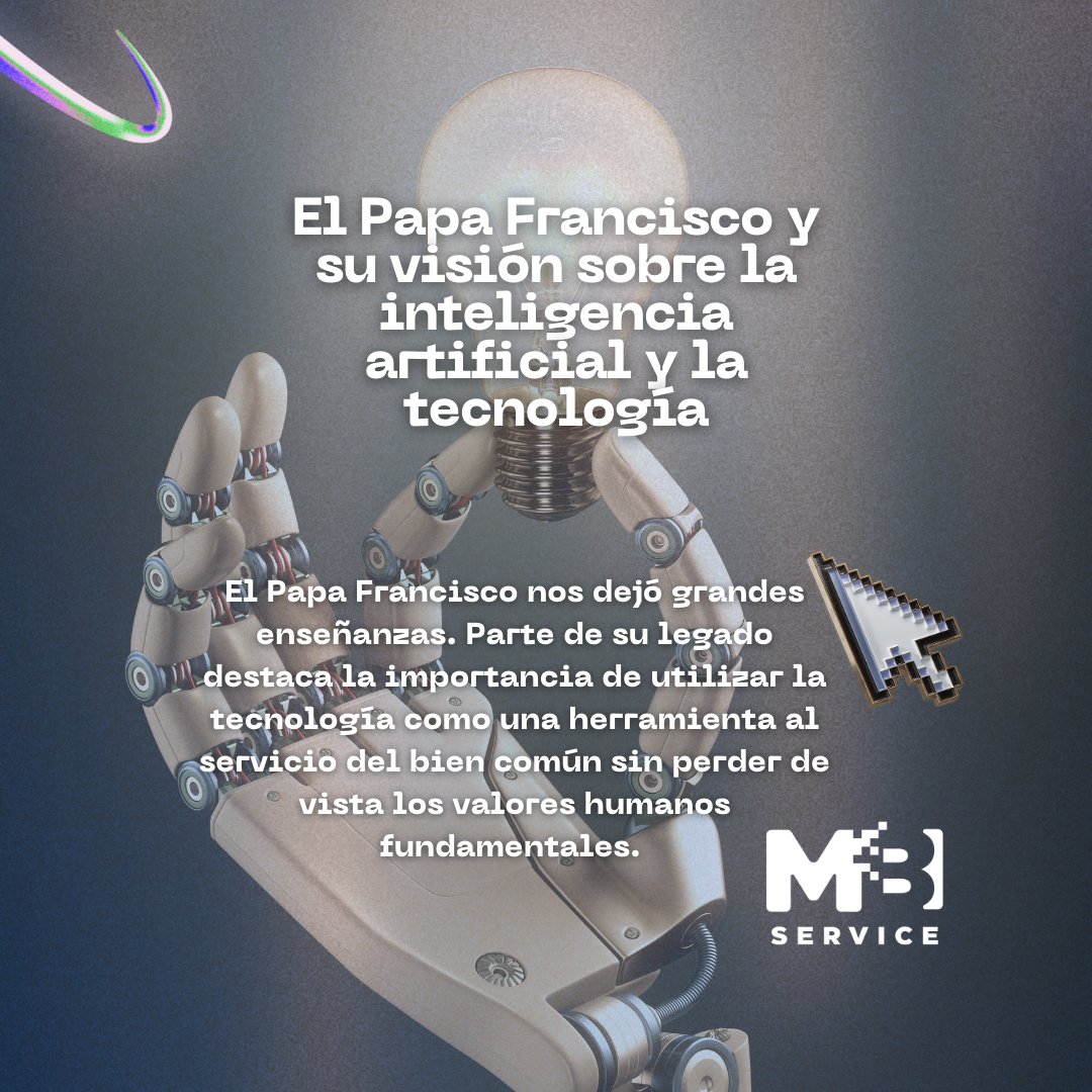MBservicesystem's tweet image. Desde MBS destacamos el gran legado que dejó el #PapaFrancisco frente a temas como el uso de la tecnología y la IA. Le decimos adiós, con la firmeza de sus enseñanzas y con la seguridad que su mensaje perdurará para siempre en la mente y el corazón de todos. #adióspapafrancisco