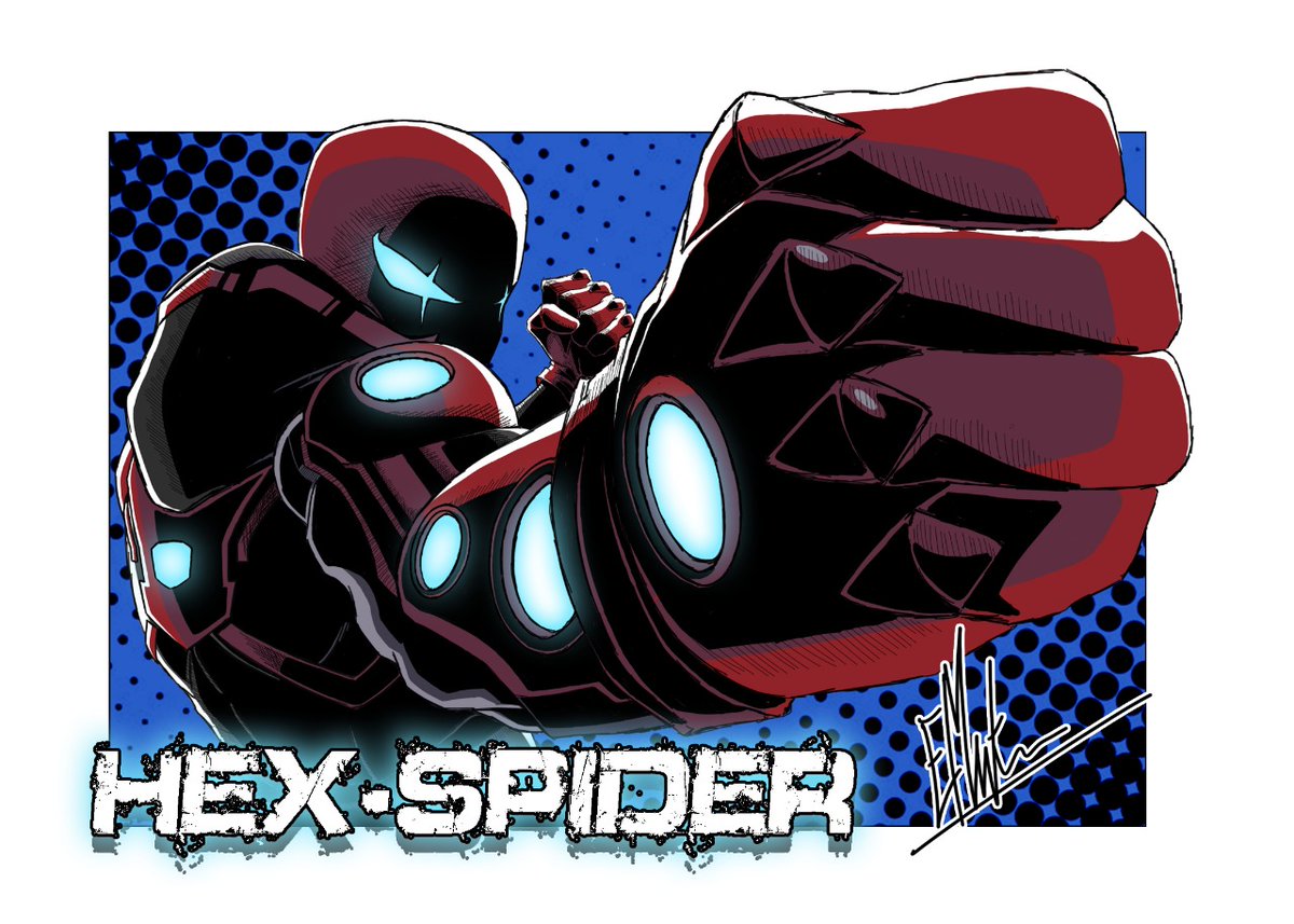 ElijahMututu's tweet photo. Spider-Sona: The Battle Of The Crimson Spiders. Arachnid vs Hex-Spider ft.@AkeilX 
#spidersona #Spiderverse #spiderman #characterdesign #illustration #artists #fanart #Marvel https://t.co/ES1kRElAkS