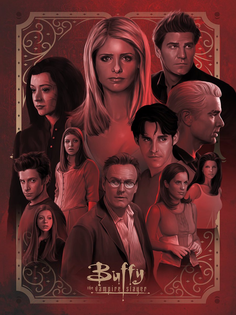 I’m beyond excited to announce that myself and some exciting creators are working on a Buffy the Vampire Slayer Art Book. The Kickstarter is currently being planned. Here‘s a piece I created that captures the characters we love. Stay tuned! #buffythevampireslayer #art #horror