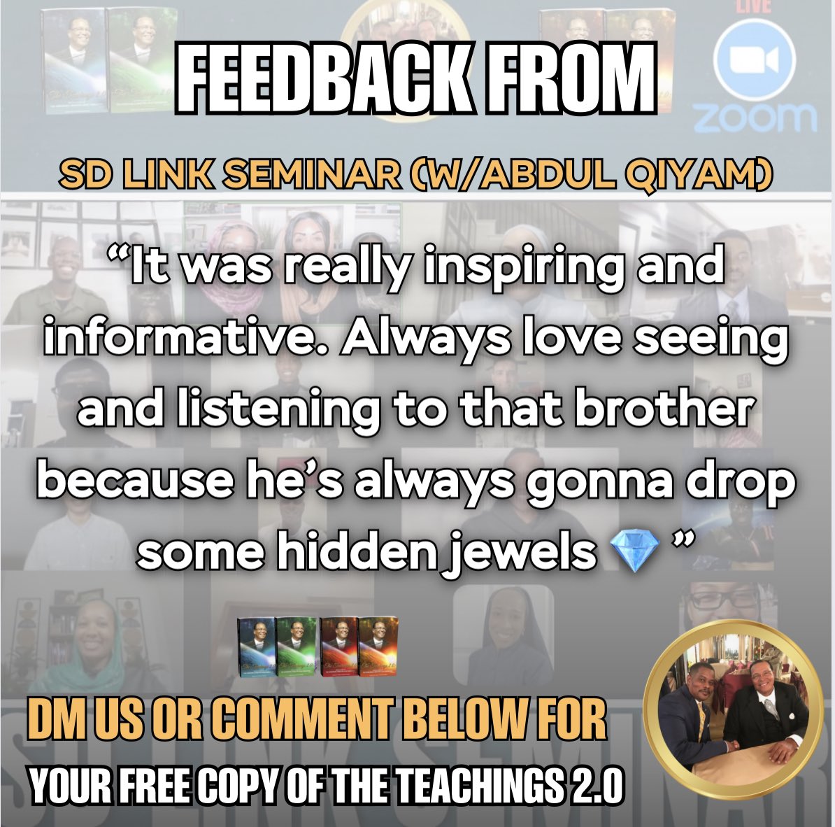 NOIWaxahachie's tweet image. APIDTA! ✊🏾 Here’s a few remarks of feedback that was shared regarding last night's SD Link Seminar from the believers! @BrotherQiyam 

#NationofIslam

#GodFamilyNation

#6thMosque

#NOIWaxahachie

#SDGIFT