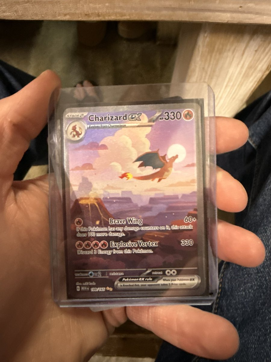ClawMachineJedi's tweet photo. @GivnerAriel @Collector_Crypt Oddly enough was going to reach out to you about this. Pulled it from a pack Monday. What’s the move here? Have it graded and forget about it for 20 years?  It was a spur of the moment decision to buy a pack of 151 when a buddy was doing the same https://t.co/JrYi93jaMb
