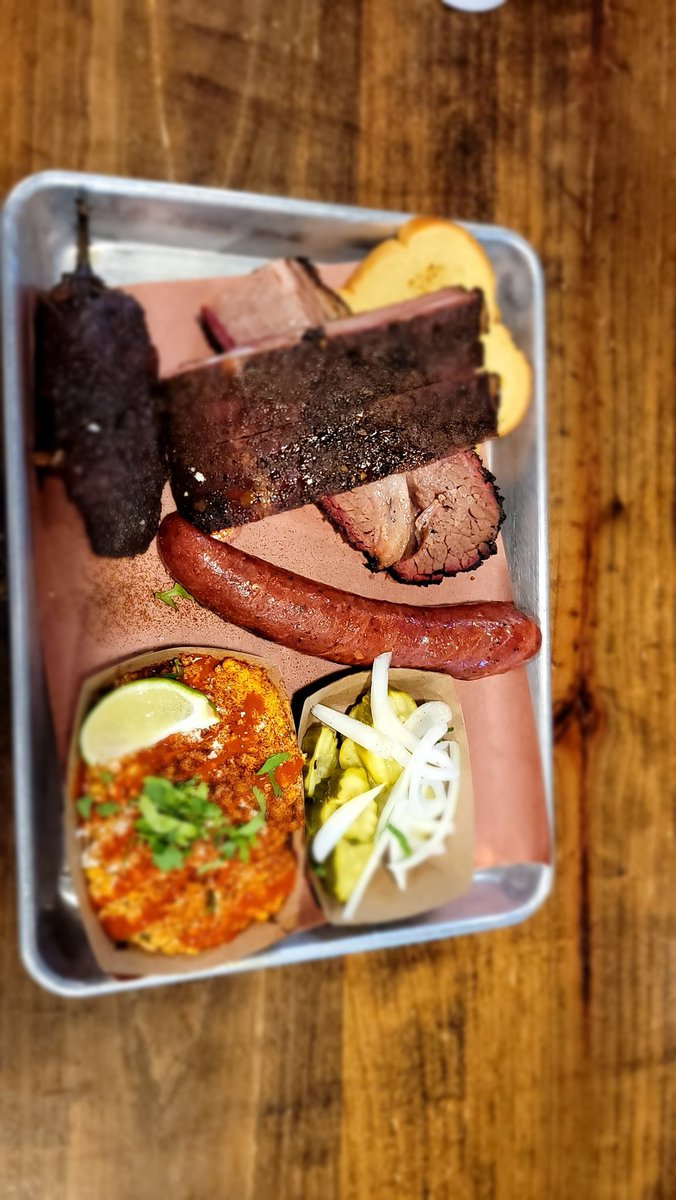 Stopped at <a href="/HurtadoBBQ/">Hurtado Barbecue</a> yesterday evening on our way home from Glaveston.  Did not disappoint this BBQ junkie from East TN.  And the tres leches banana pudding was fantastic.