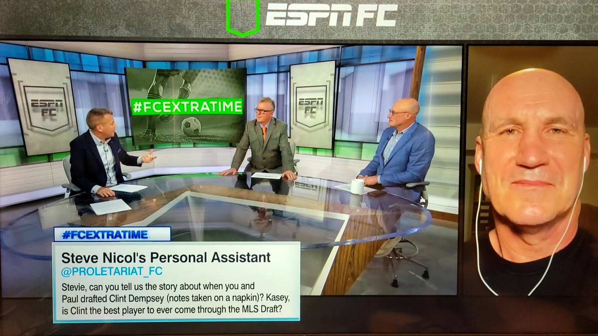 PROLETARIAT_FC's tweet image. Epic story from Stevie Nicol about drafting the best player in the history of the MLS draft: Clint Dempsey on #FCEXTRATIME today. Check it out on YouTube. Stevie is an absolute legend and a World Football Treasure!