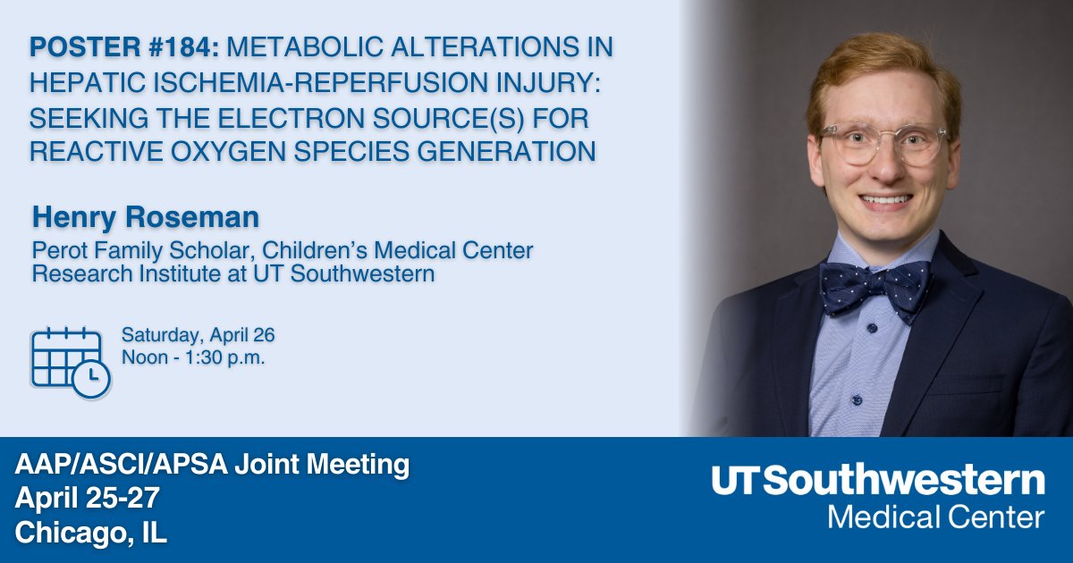 UTSW Science (@utswscience) on Twitter photo Join @henryroseman to hear the latest research from <a href="/UTSWMedCenter/">UT Southwestern Medical Center</a>! His work is investigating the impacts of #OxidativeStress in ischemic liver injury. <a href="/CRI_UTSW/">Children’s Research Institute at UT Southwestern</a> Join @henryroseman to hear the latest research from <a href="/UTSWMedCenter/">UT Southwestern Medical Center</a>! His work is investigating the impacts of #OxidativeStress in ischemic liver injury. <a href="/CRI_UTSW/">Children’s Research Institute at UT Southwestern</a>