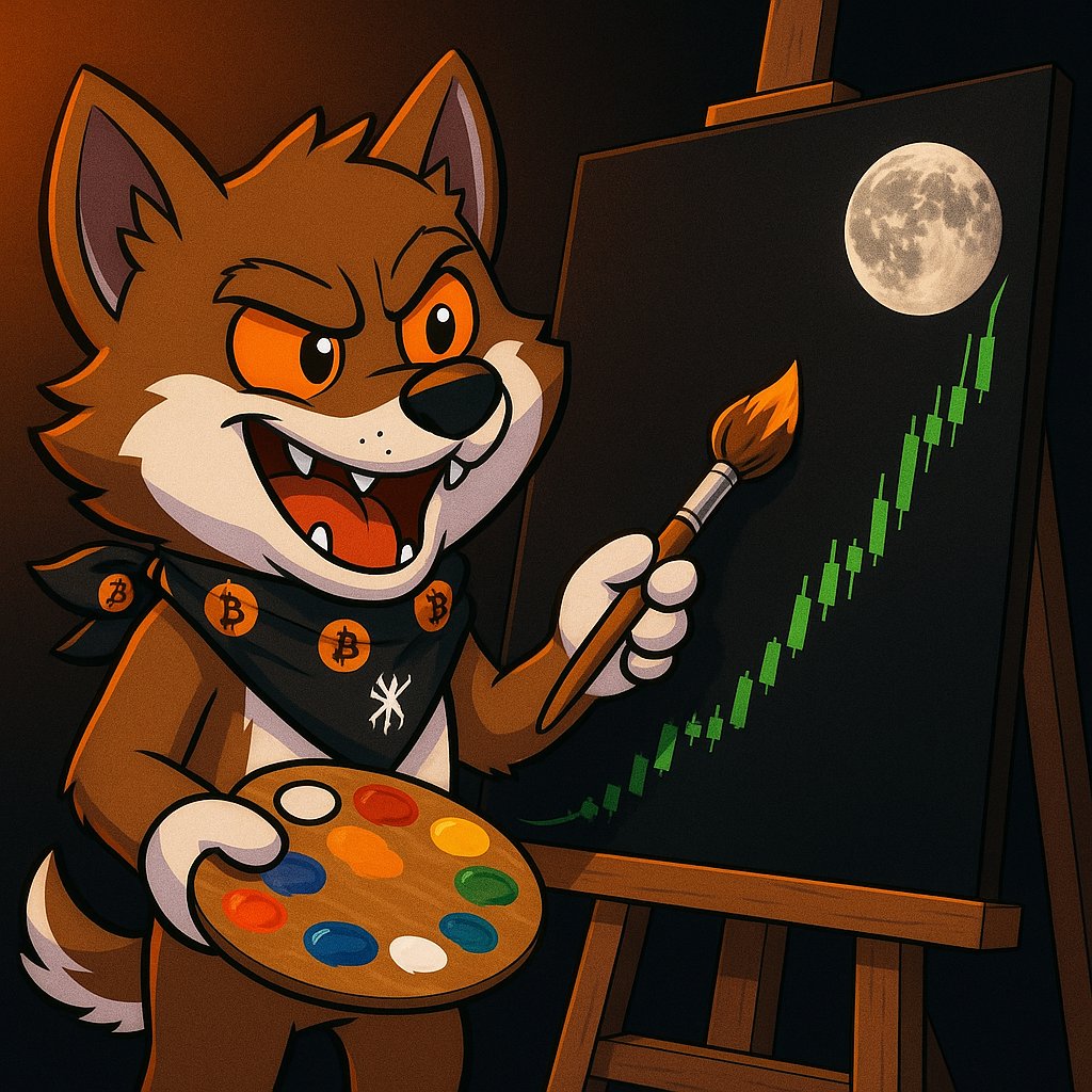 🐺🎨 $LOBO doesn’t watch the charts - he paints them.
#LOBO #Runes #WolfPack