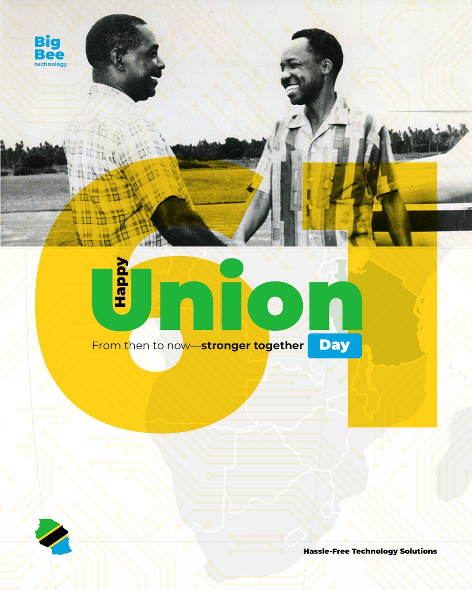 Happy Union Day.
Heri ya sikukuu ya Muungano.

Hassle-Free Technology Solutions.