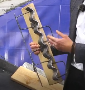 AmericanWayUS's tweet photo. American Highway recently introduced a sinusoidal width joint used in industrial floor slab construction. It consists of a sinusoidal-shaped metal joint used at construction joints to provide maximum low-transfer capabilities for forklifts. https://t.co/botJJNQL1e https://t.co/l0wLJcXfjR