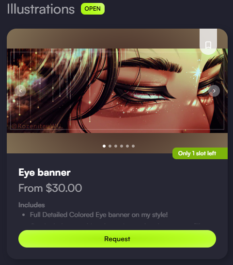 Back from my flu and IRL stuff. And i just opened a eye banner slot cuz i enjoy doing them a lot 💝

It's only on Vgen this time. 🔗below, thank you so much and sorry for the inactivity QWQ!
#VgenOpen