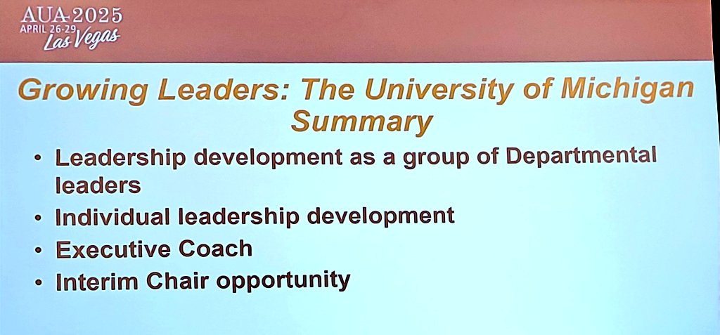Growing leaders in your department 

#SAU25 at #AUA25