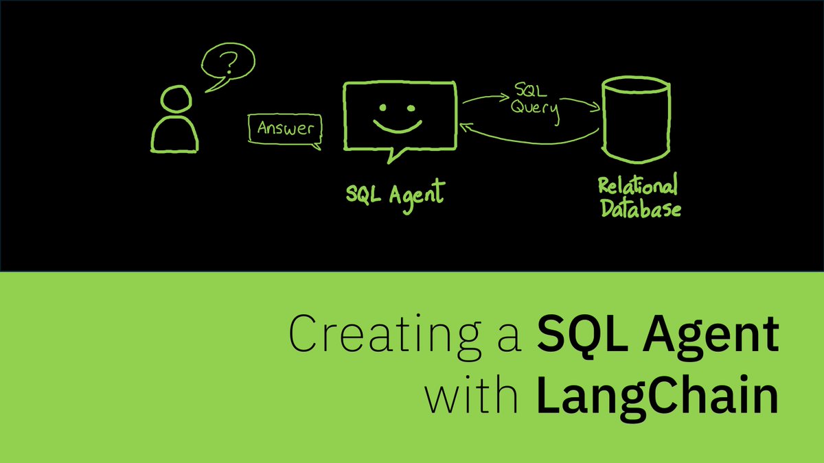 emalaga's tweet image. With LLMs, #text2SQL has evolved dramatically. LLMs paired with #LangChain can come up with plans, validate assumptions, and correct mistakes.
In this tutorial, I explain what are #SQL #Agents, how they work and you can build one.
youtu.be/Gw2cxz6z4_E?si…