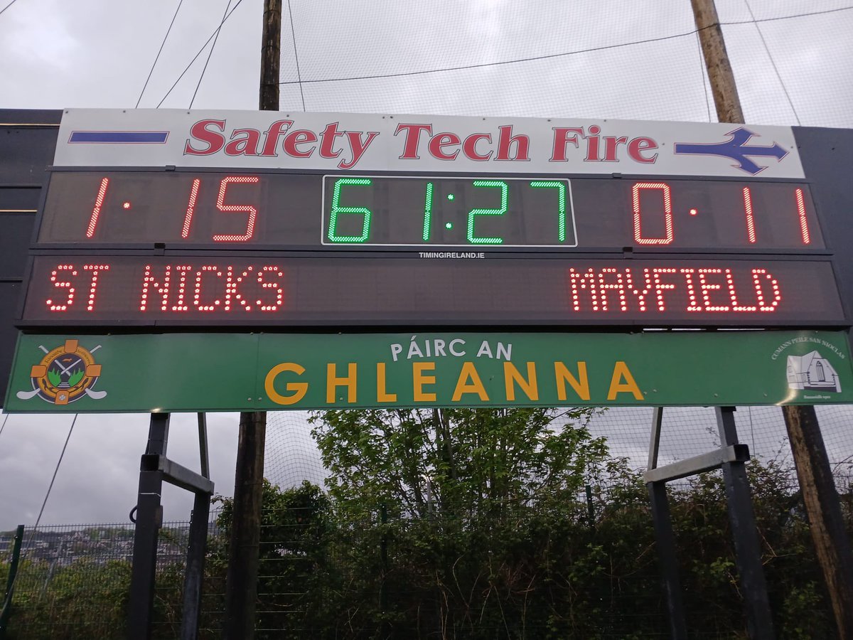 Captain <a href="/nicksgaa/">St. Nick's GAA</a> Danny Morris relaxing after tonight’s win scoring the 1st goal to be registered on new scoreboard in <a href="/GlenRovers_/">Glen Rovers</a> nice one.
<a href="/NBSHIPPING/">Niall Browne</a>