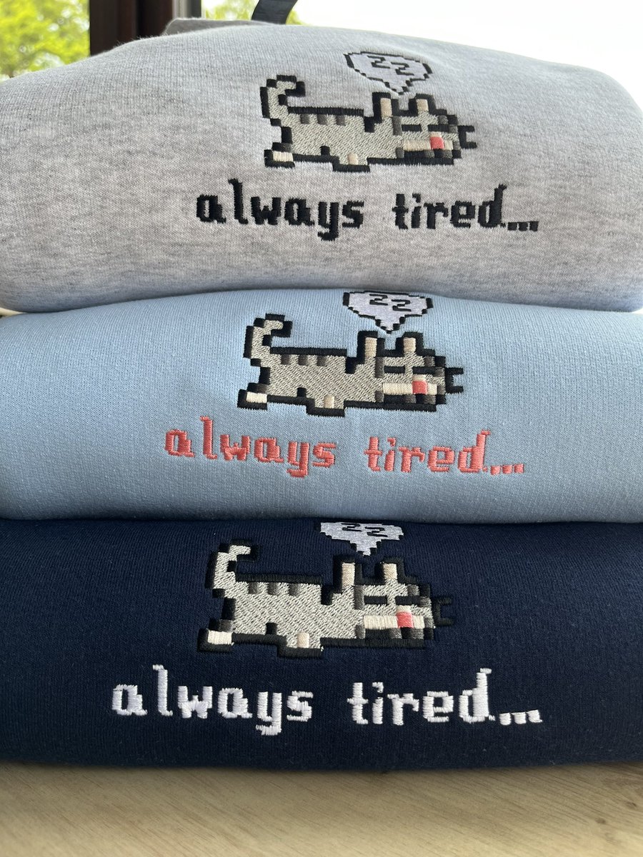 stardew cat sweatshirts! 💤