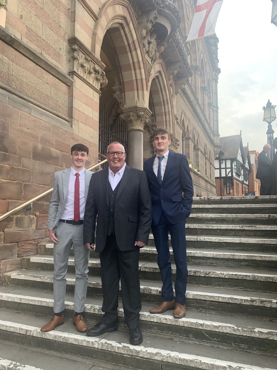 middletonwrites's tweet image. Tonight my two sons were made Freeman of the city of Chester. Proud moment.