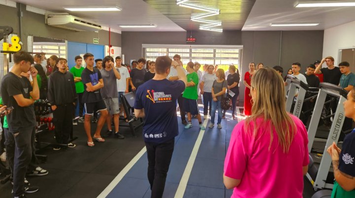 _lobell's tweet photo. It’s still National Biomechanics Day! The first NBD at the University of Santa Cruz do Sul #NBD2025 @BiomechanicsDay https://t.co/SWkj8ZAxzo