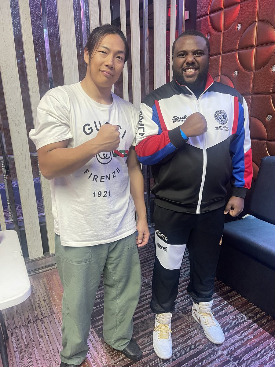 KazuTheRonin's tweet image. With The Alpha @Takesoup finally (One half of the story chapter is complete, now i need Tanahashi to complete it) 

Sporting the 2024 NJPW Soul Sports (Top)
and the 2013 Black Soul Sports (Bottom)

#soulsports #konosuketakeshita