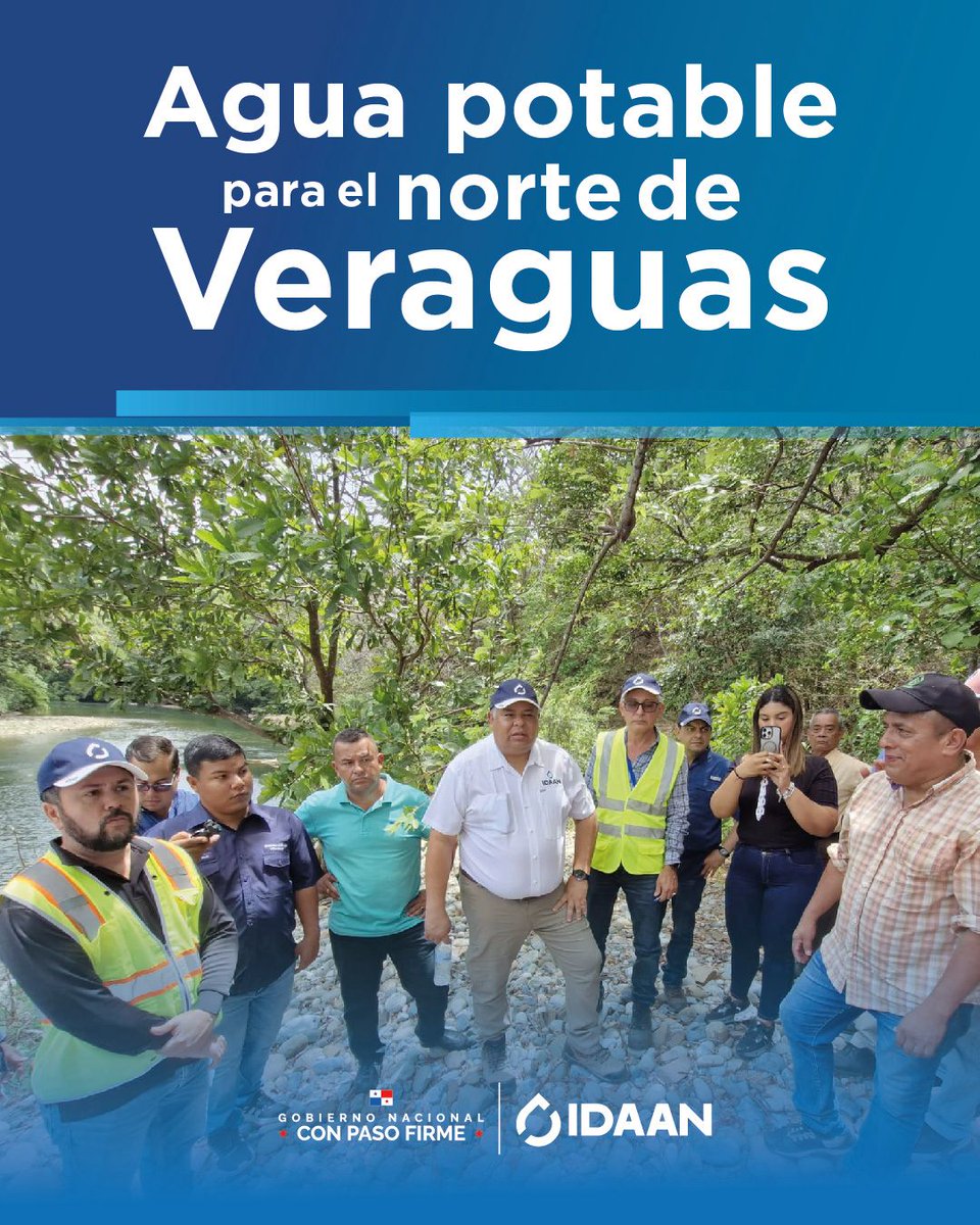 IDAANinforma's tweet image. En Veraguas el agua no puede esperar💧
Ya iniciamos las evaluaciones para la construcción de una potabilizadora en el norte de Veraguas
Más detalles aquí👇
shorturl.at/BTJ12
#SomosIDAAN
#SomosAgua
#ConPasoFirme