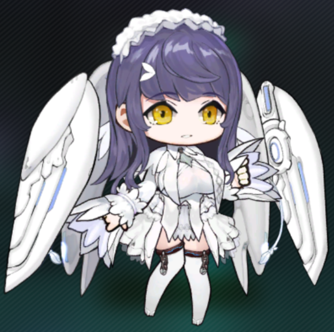 ラストオリジンキャラの見た目においては公式が

「イラストは左右が逆転することも多いため、SDが基準となります。」

と発信済みだからすっかりSD重要視民なんだけど、そうなるとスノーフェザーちゃんの後ろ髪の長さは立ち絵同様きちんと再現されてたってことになるね。
ウェーブロングかわいいね 