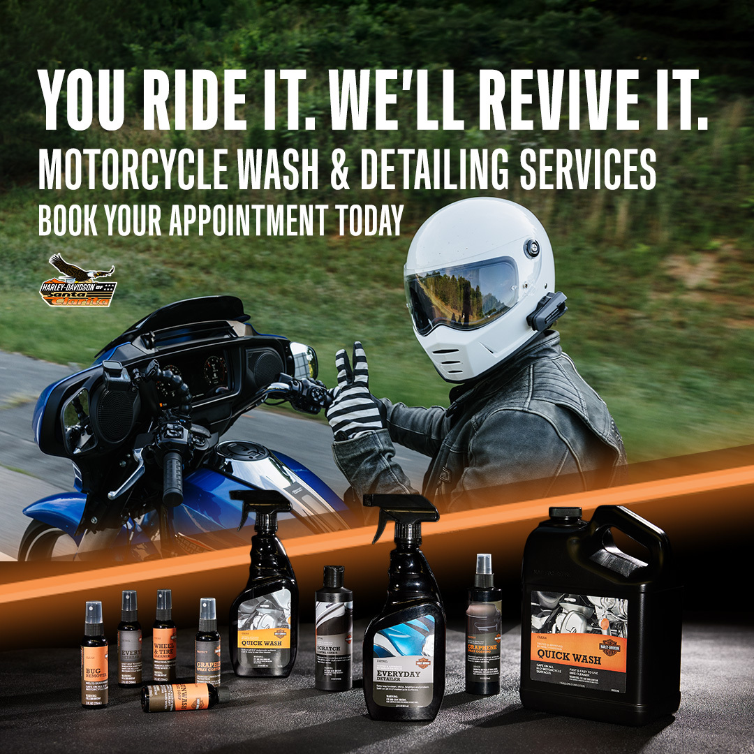 Let us do the dirty work—We now offer Bike washes &amp; detailing services at Harley-Davidson of Santa Clarita. Book yours today using the link below🧼🧼🧼

bit.ly/4izXYC6

#SantaClaritaHarley #LFR #HarleyDavidson