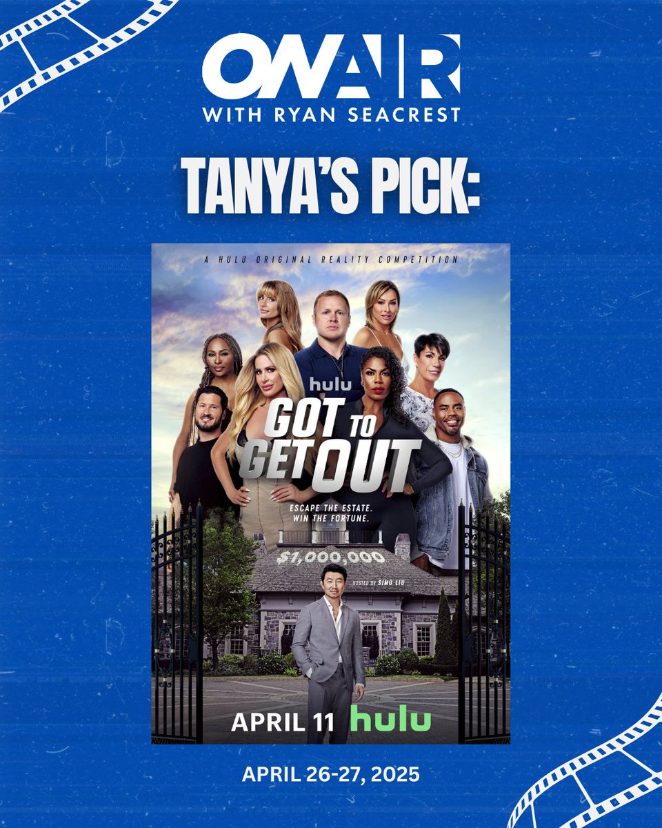 OnAirWithRyan's tweet image. The weekend is here!!! 🙏 What are you watching tonight or the next couple days?! 

Here are our staff picks 📺 #weekendwatchlist
