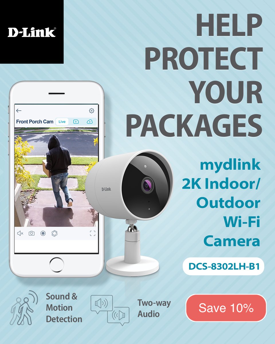 D-Link USA (@dlink) on Twitter photo We’ve gathered some  tips on how to monitor deliveries & reduce the chances of unattended packages getting into the wrong hands. LEARN about the simple steps you can take to help protect your deliveries. bit.ly/4cSMqbR #WIFI #wificamera #PorchPirate #packages #delivery We’ve gathered some  tips on how to monitor deliveries & reduce the chances of unattended packages getting into the wrong hands. LEARN about the simple steps you can take to help protect your deliveries. bit.ly/4cSMqbR #WIFI #wificamera #PorchPirate #packages #delivery