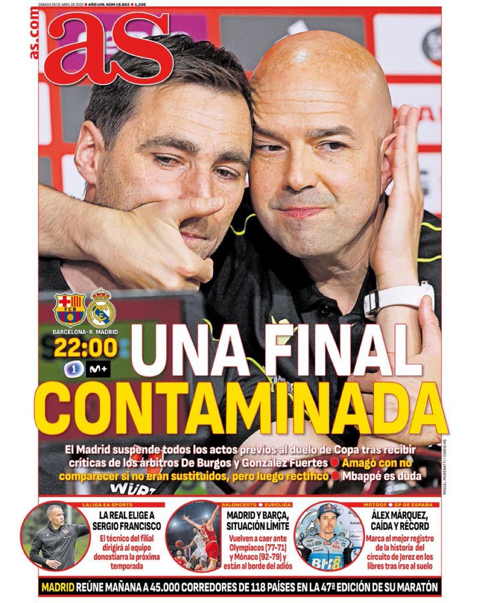 GradaBpro's tweet photo. 🗞️ Es la portada de un diario deportivo y no es fake. https://t.co/tiUUlxRvE7