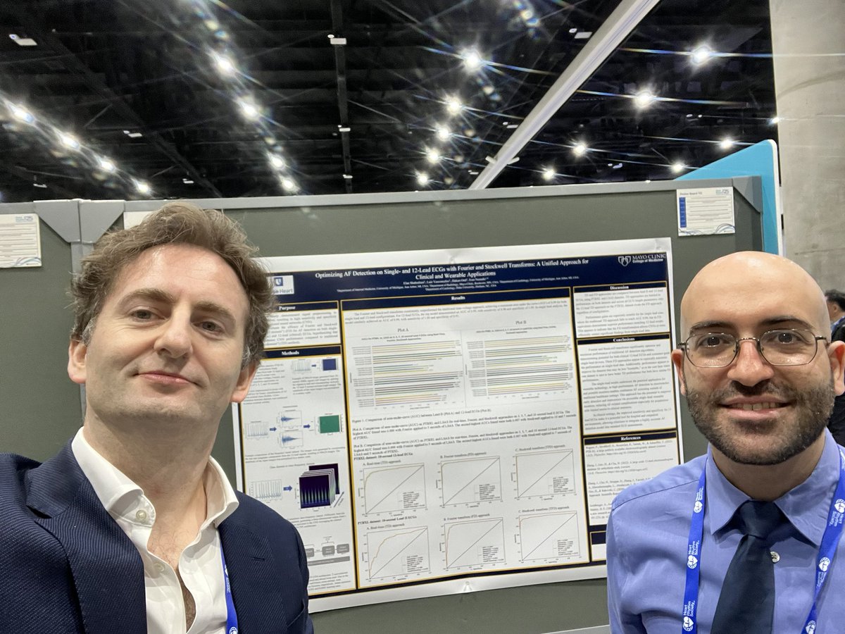 Excited to present our work at #HRS2025!
We show that Fourier &amp; Stockwell transforms significantly improve CNN-based AF detection from single-lead &amp; 12-lead ECGs—offering a unified, high-performance pipeline for clinical &amp; wearable use.

#EPeeps <a href="/HRSonline/">Heart Rhythm Society</a> <a href="/DukeCardFellows/">Duke Cardiology Fellows</a>