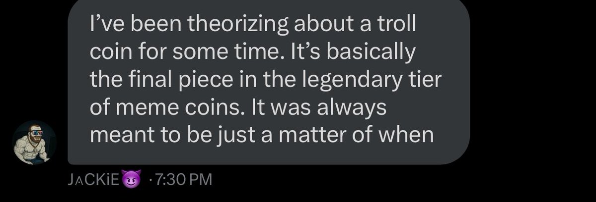 My exact thoughts when it comes to $troll

Yes its been done a lot of
Times…

But has never been done right.

This is our chance.

Doge pepe giga all went to a billion

$troll is next.

In this for billions.

5UUH9RTDiSpq6HKS6bp4NdU9PNJpXRXuiw6ShBTBhgH2