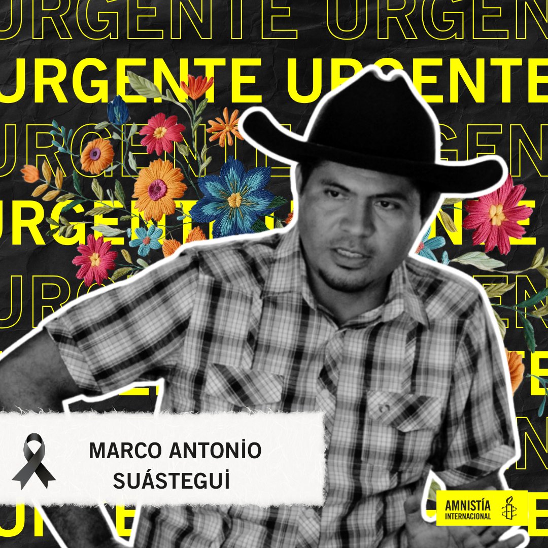 Amnistía Int. México (@amnistiamexico) on Twitter photo Amnistía Internacional condena el asesinato del defensor y buscador Marco Antonio Suástegui Muñoz. Marco buscaba a su hermano Vicente desde 2021. Exigimos a <a href="/FGEGuerrero/">FGE Guerrero</a> una investigación eficaz considerando su labor, y al <a href="/Mecanismo_MX/">Mecanismo de Protección Federal</a> protección urgente para su familia. Amnistía Internacional condena el asesinato del defensor y buscador Marco Antonio Suástegui Muñoz. Marco buscaba a su hermano Vicente desde 2021. Exigimos a <a href="/FGEGuerrero/">FGE Guerrero</a> una investigación eficaz considerando su labor, y al <a href="/Mecanismo_MX/">Mecanismo de Protección Federal</a> protección urgente para su familia.