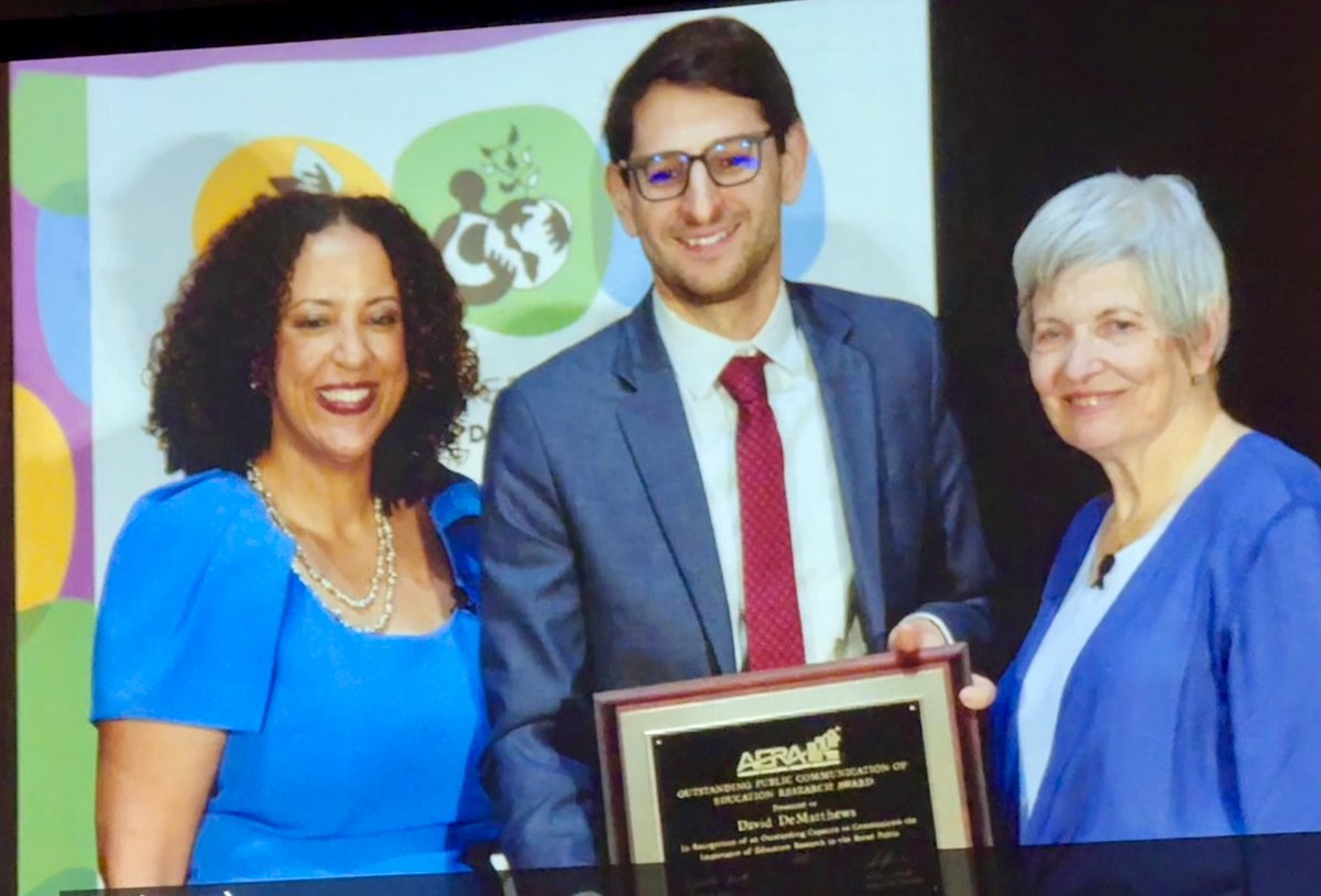Rachel S. White (@imrachelwhite) on Twitter photo Still two more days to go, but #AERA2025 has already been one for the books🤓
Congratulations to my colleagues at <a href="/utexascoe/">College of Education</a> — Dr. Denisa Gandara received the Palmer O. Johnson Memorial Award for most outstanding paper in an AERA journal & Dr. David DeMattthews received the Still two more days to go, but #AERA2025 has already been one for the books🤓
Congratulations to my colleagues at <a href="/utexascoe/">College of Education</a> — Dr. Denisa Gandara received the Palmer O. Johnson Memorial Award for most outstanding paper in an AERA journal & Dr. David DeMattthews received the