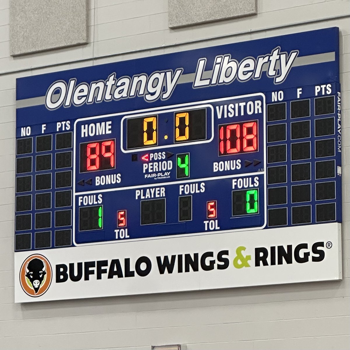 The South wins it for the girls. Boys game set to tip soon!
