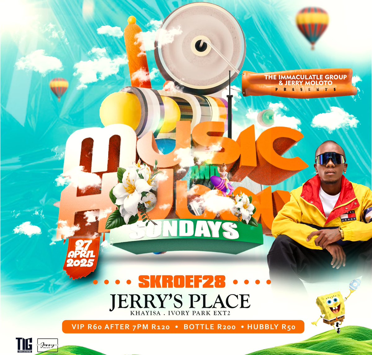 ImmaculateSA's tweet image. This coming Sunday, 27 April 2025 

Let’s create new memories out at #musicandhubblysundays
