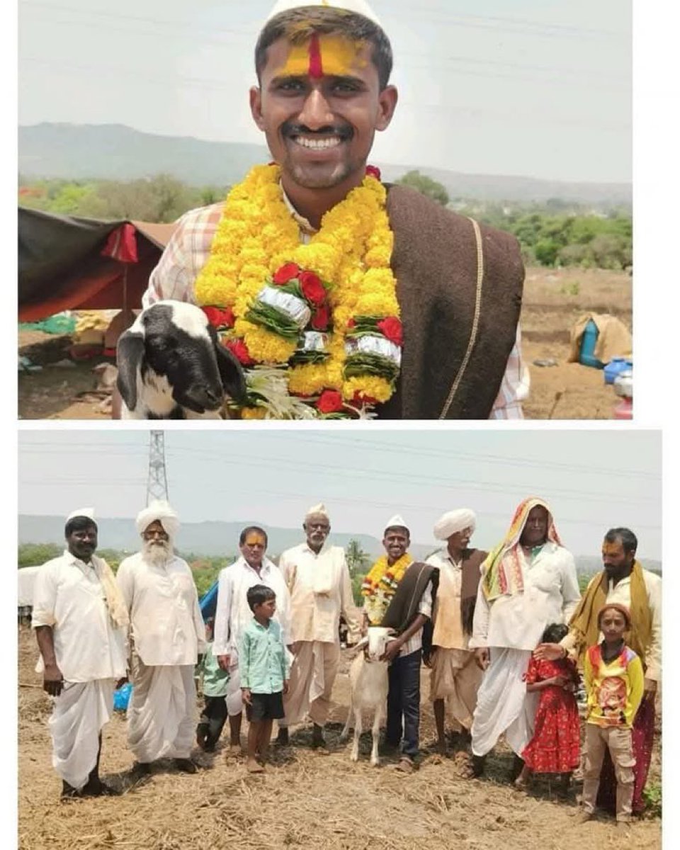 scribe_it's tweet photo. Son of Mendhpal -shepherd (Dhangar community) becomes IPS officer -#birdevdone congratulations https://t.co/ANg1xSZrQ0