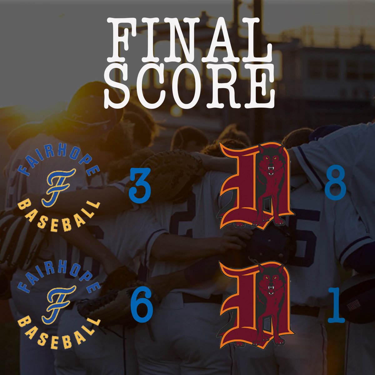 Pirates stay alive with a win in game two!

Won Game 2 6-1
MD Johnson 6.2IP, 5H, ER, 13K
Rock Gearhart 2/2, 3R, BB
Miller Humphries 1/4, R, 2RBI, R, 2SB
Lance Wade 1/3, RBI, BB, SB
Bryon Martin 1/2, RBI, SB

Lost Game 1 8-3

Next game: Tomorrow vs Dothan at 1:00.

#GoPirates🏴‍☠️