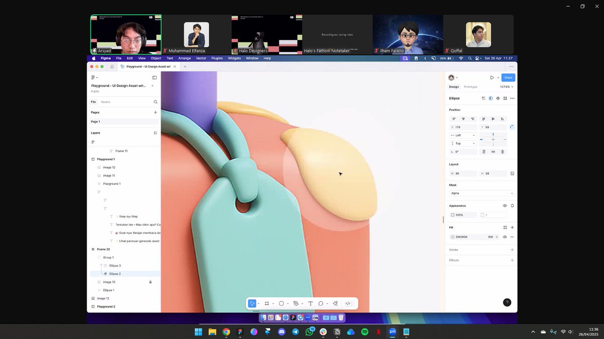 What an insightful morning joining a webinar from <a href="/DesignersHalo/">Halo Designers - Kisah UI UX 🇮🇩</a> on how to maximize AI for generating UI assets.

Here are some key takeaways I learned:

- Always refine (don’t take results at face value)

- Think like a creator (don’t blindly copy others)

Big thanks to